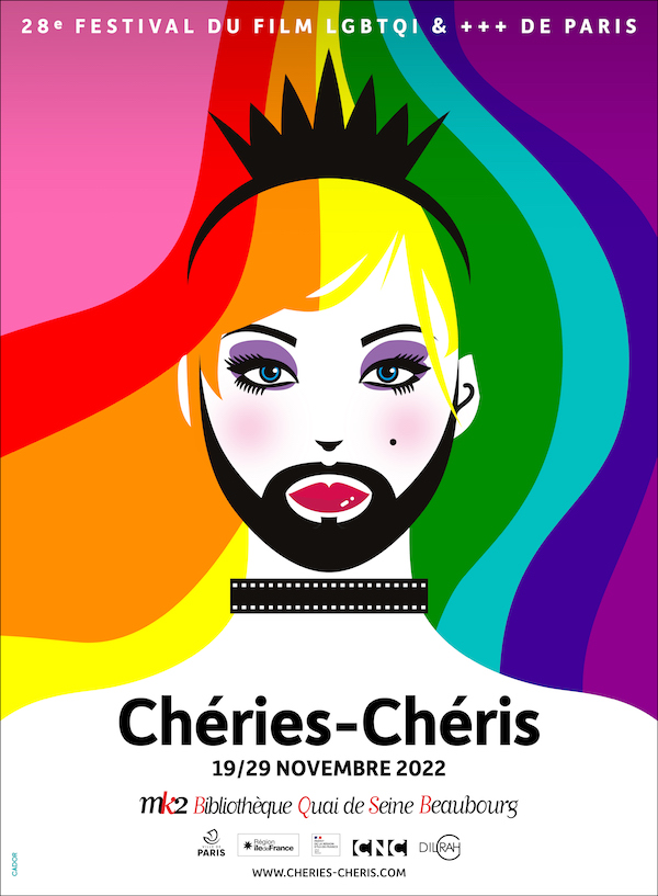 affiche du 28eme festival du film LGBTQI de Paris