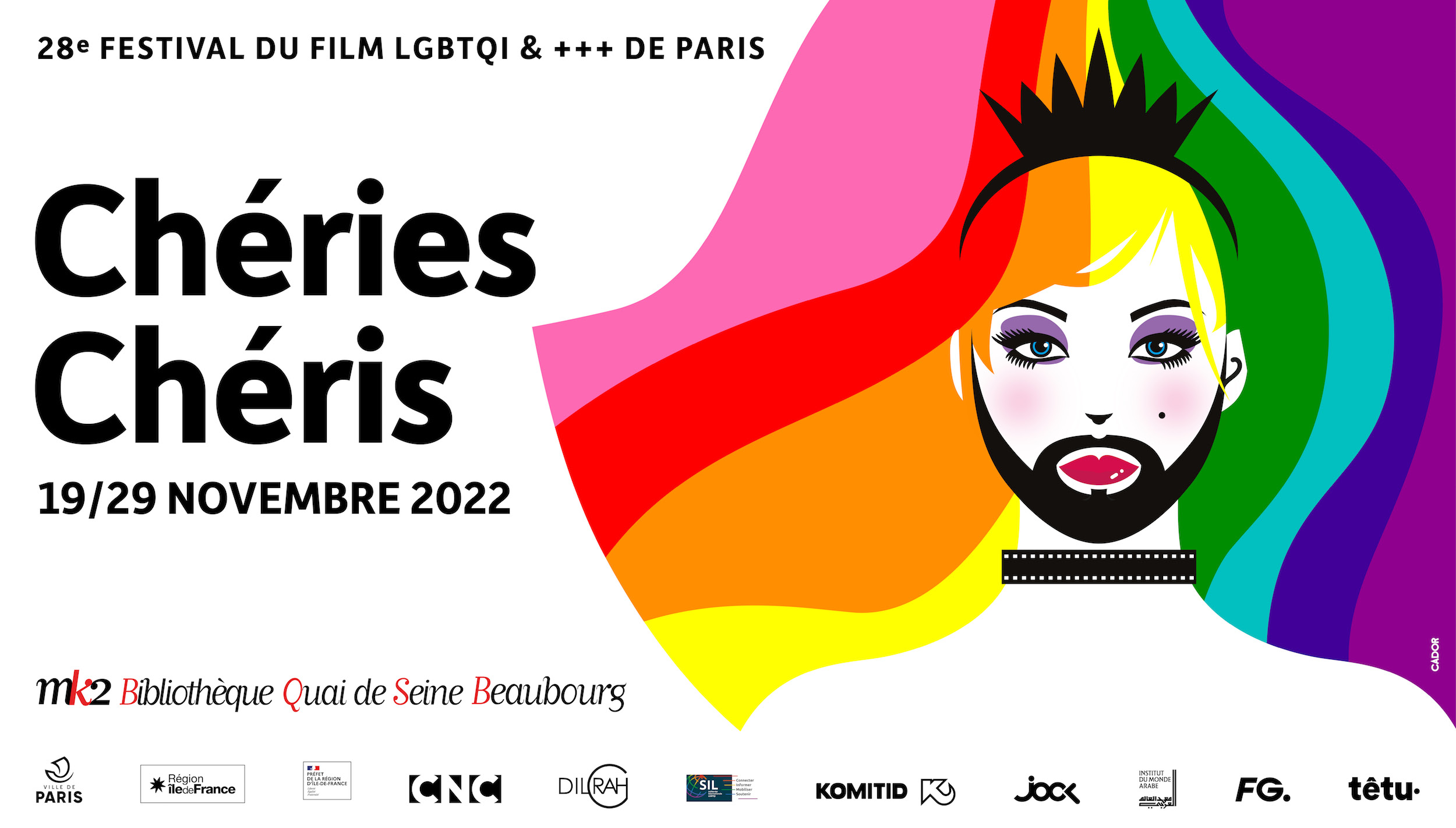 28ème festival du film LGBTQ & +++ de Paris, du 19 au 29 novembre 2022 -  Chéries-Chéris