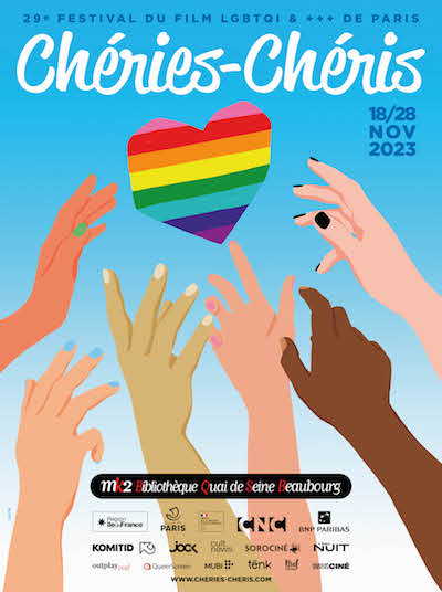 affiche du 29eme festival du film LGBTQI & +++ de Paris