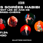 Carton d'invitation Les Soirées Habibi fêtent Chéries-Chéris