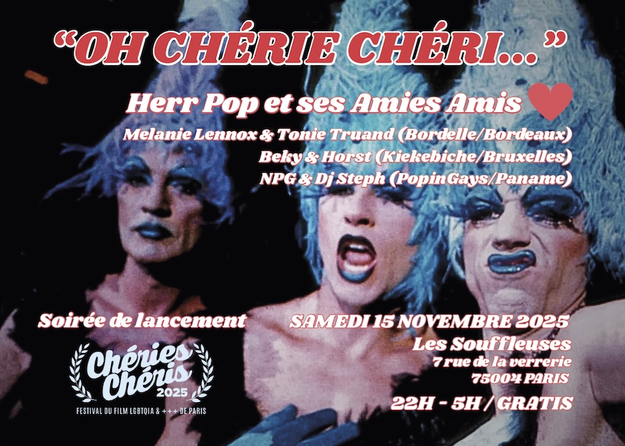 Flyer soirée "Oh Chérie Chéri" Les Souffleuses 15/11